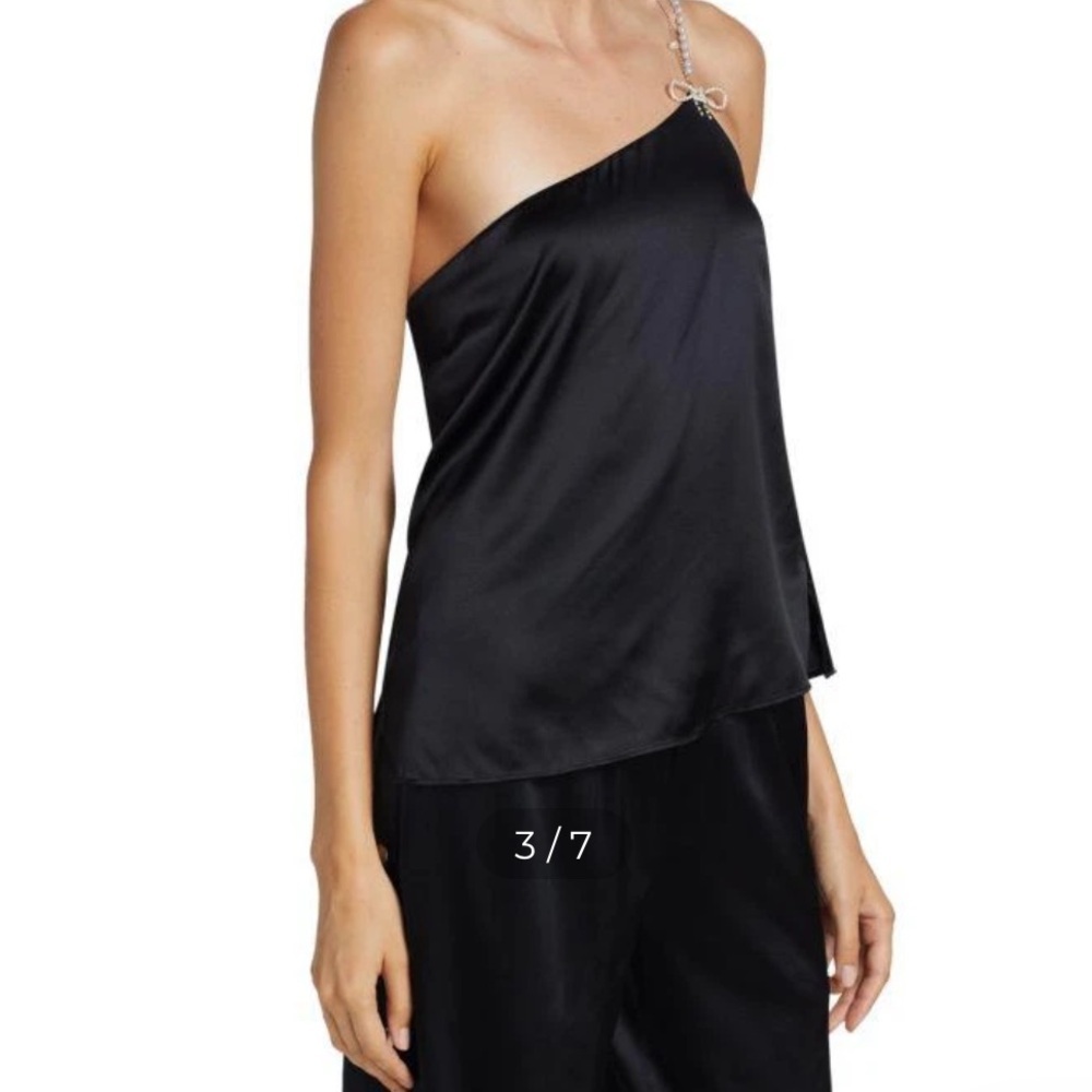 Cami NYC Black Satin Camisole